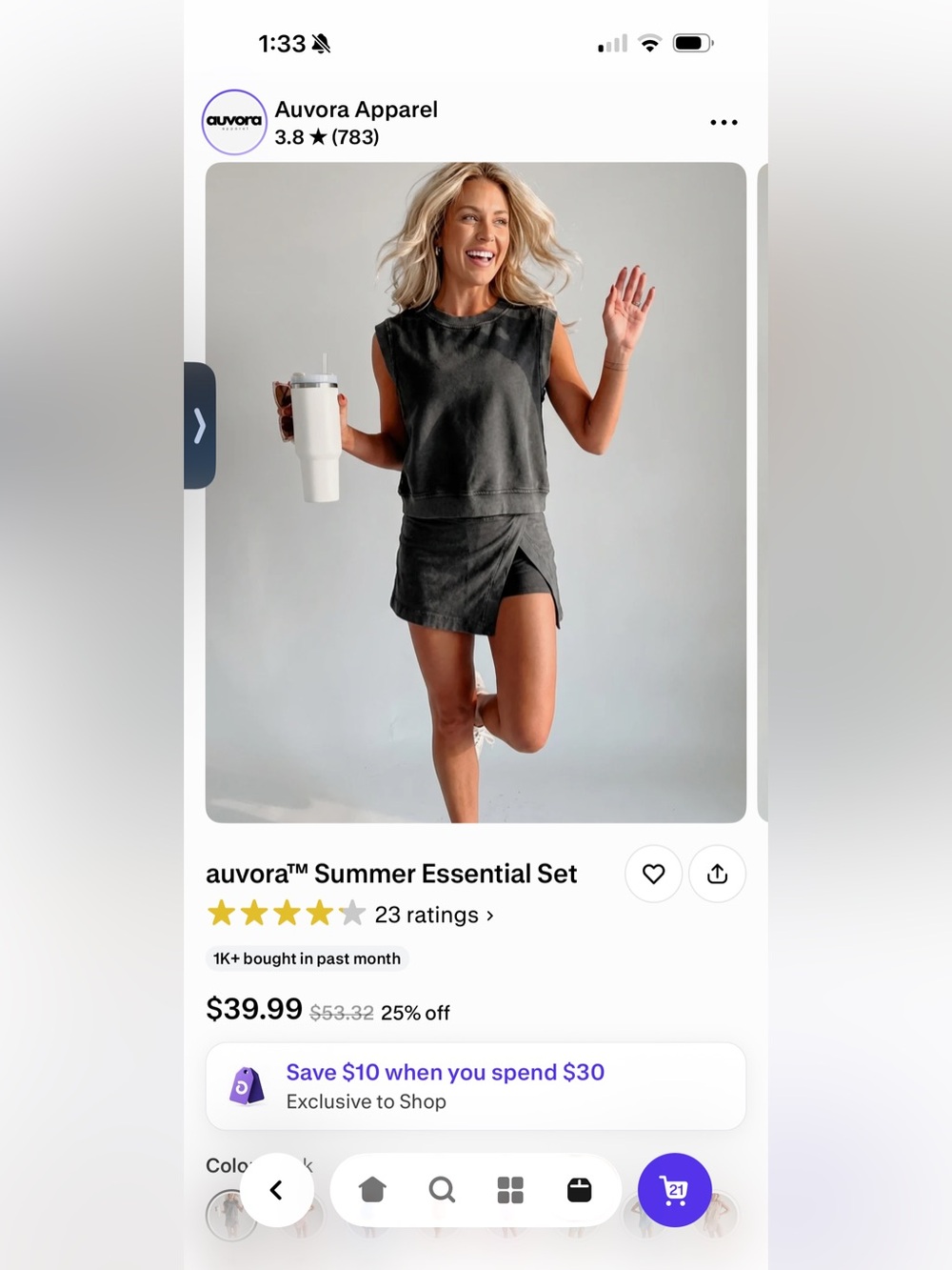 🖤 Auvora Summer Essential Set — M